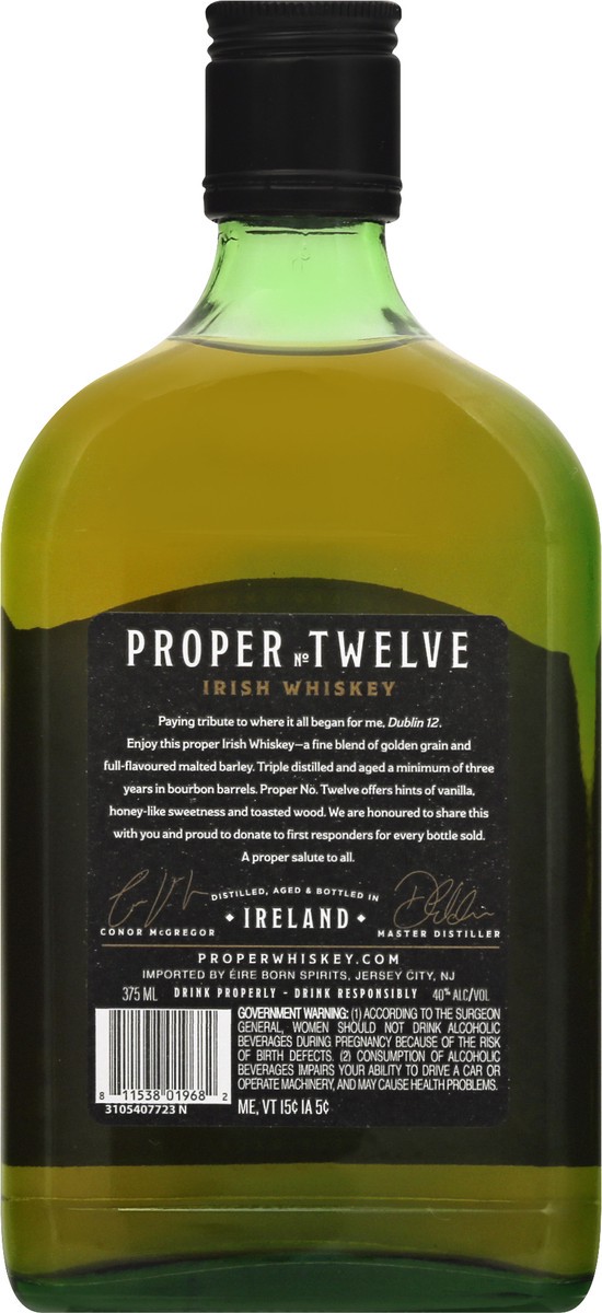 slide 3 of 9, Proper No. Twelve Triple Distilled Irish Whiskey 375 ml, 375 ml