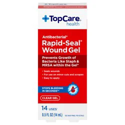 TopCare Health Clear Antibacterial Rapid-Seal Wound Gel 0.5 fl oz
