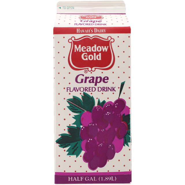 slide 1 of 1, Meadow Gold Grape Drink, 