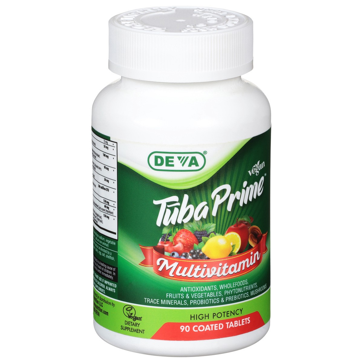 slide 10 of 10, DevaCurl Vegan Tuba Prime Multivitamin 90 Tablets, 90 ct