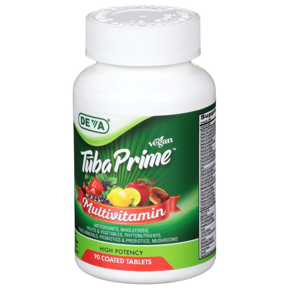 slide 5 of 10, DevaCurl Vegan Tuba Prime Multivitamin 90 Tablets, 90 ct