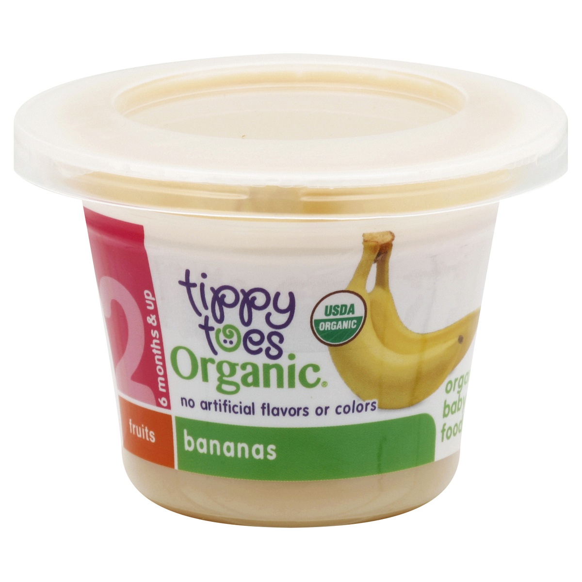 slide 1 of 1, Tippy Toes Bananas Organic Baby Food, 4 oz