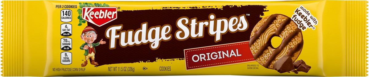 slide 1 of 13, Keebler Fudge Stripes Original Cookies, 11.5 oz