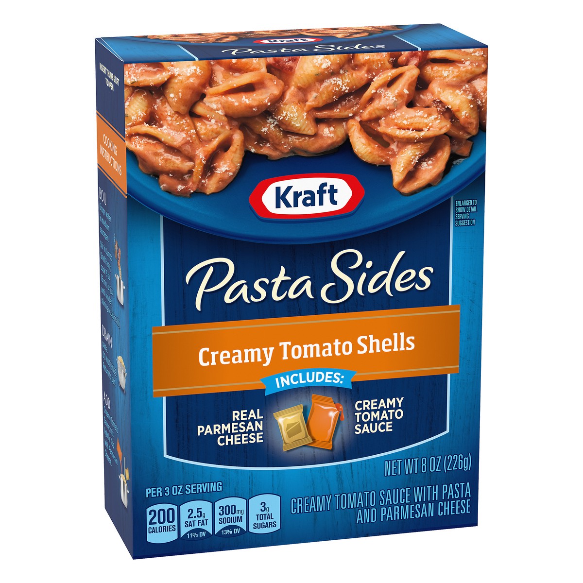 slide 2 of 10, Kraft Pasta Sides Creamy Tomato Shells, 8 oz