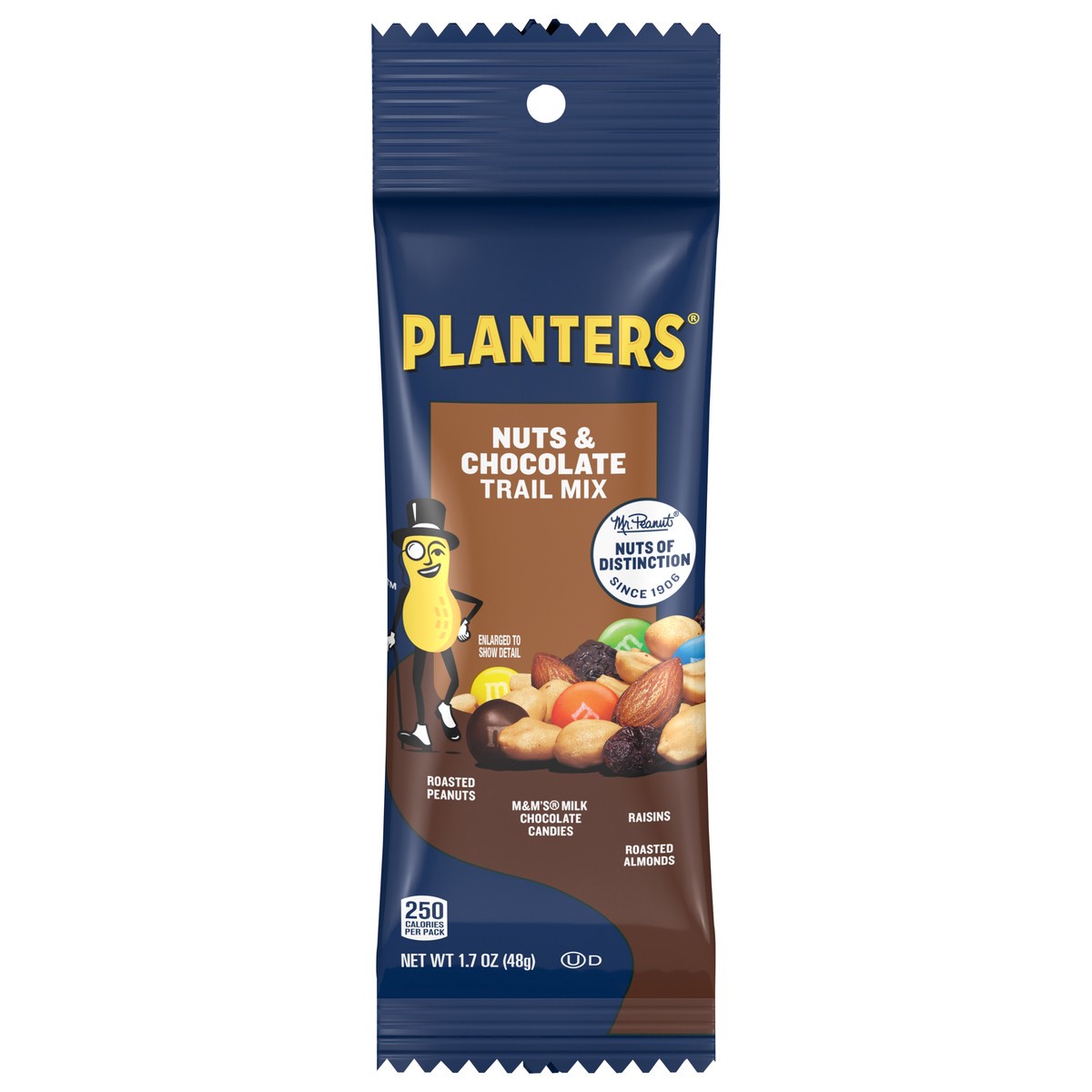 slide 1 of 8, Planters Nuts & Chocolate Trail Mix 1.7 oz, 1.7 oz