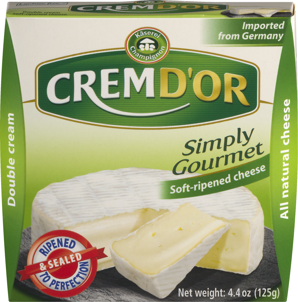slide 1 of 4, CREMD'OR Soft Ripened Double Cream Cheese, 4 oz