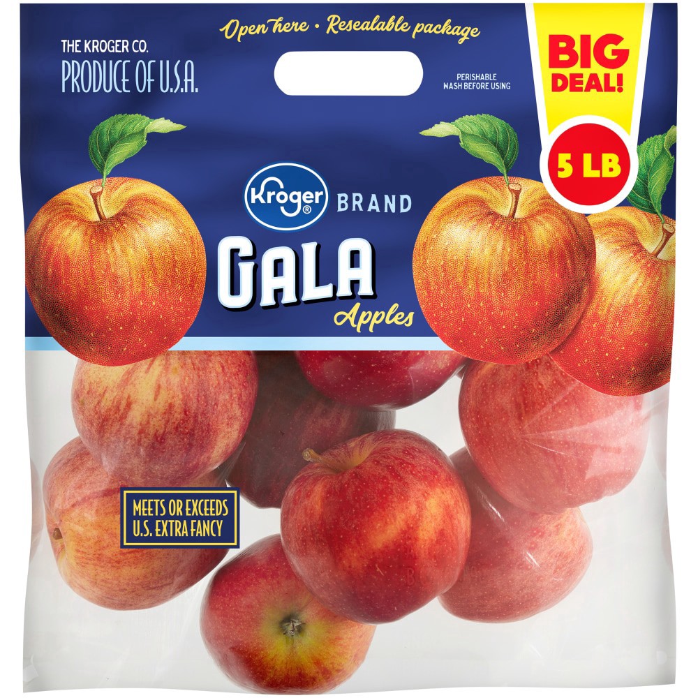 slide 1 of 1, Kroger Gala Apples Bag Big Deal!, 5 lb