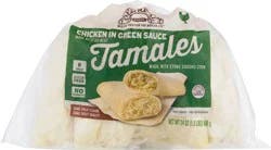 Del Real Foods Chicken In Green Sauce Tamales 6 24 oz 6 ea Bag