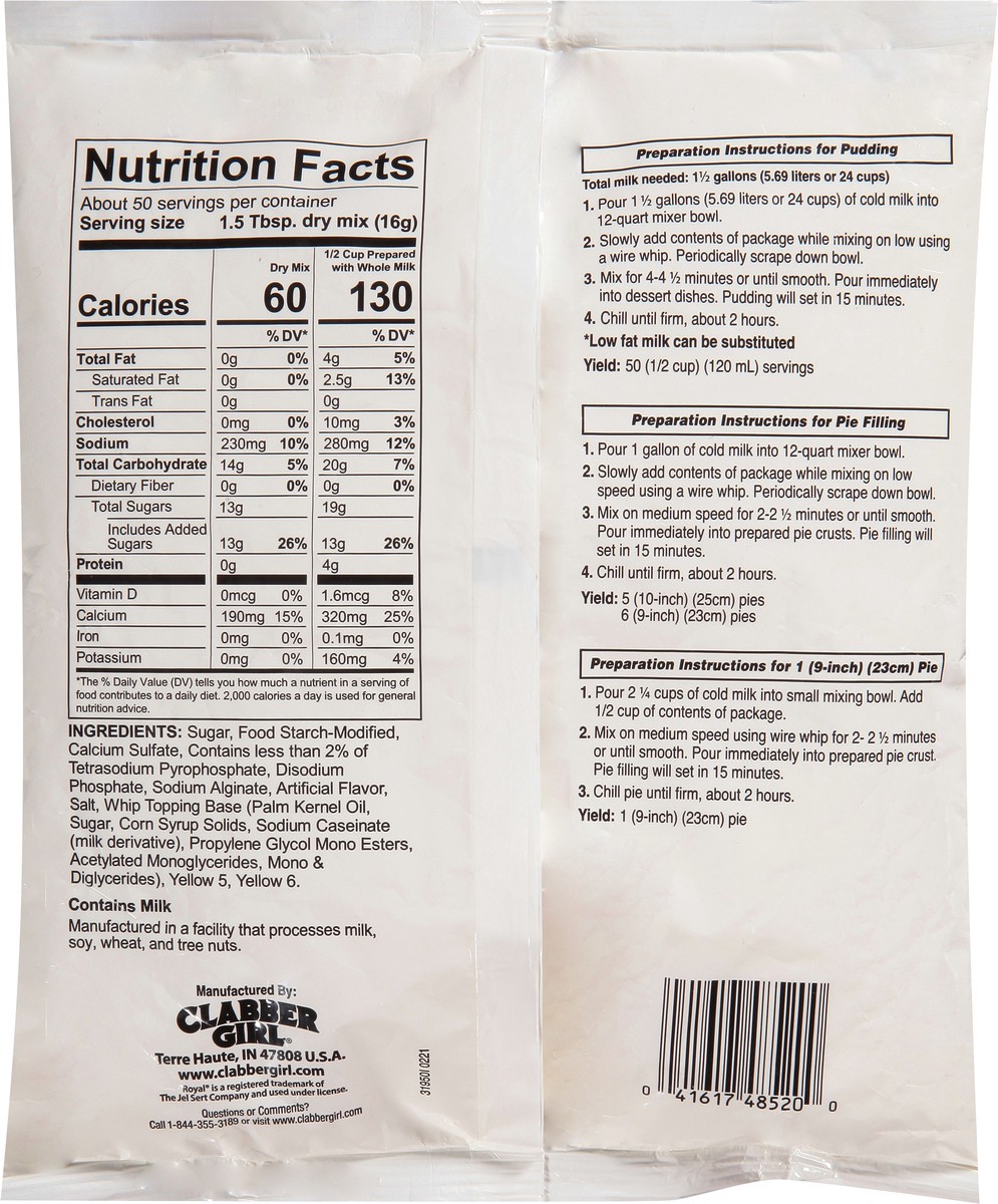 slide 3 of 15, Royal Vanilla Pudding and Pie Filling Mix 28 oz, 28 oz
