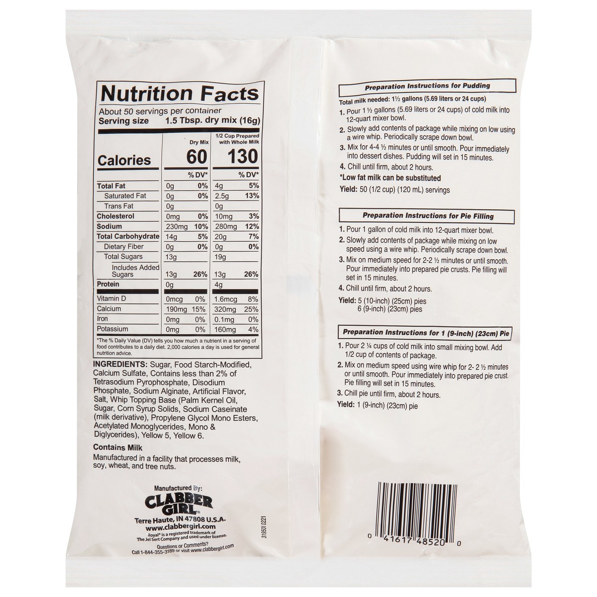 slide 10 of 15, Royal Vanilla Pudding and Pie Filling Mix 28 oz, 28 oz