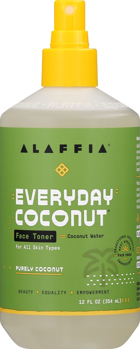 slide 6 of 11, Alaffia Everyday Coconut Purely Coconut Face Toner 12 oz, 12 oz