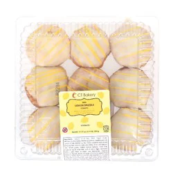 Mini Lemon Flavored Drizzled Donuts