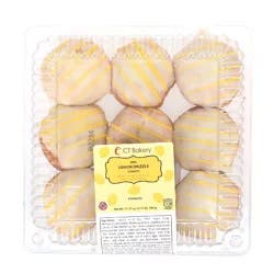 Mini Lemon Flavored Drizzled Donuts