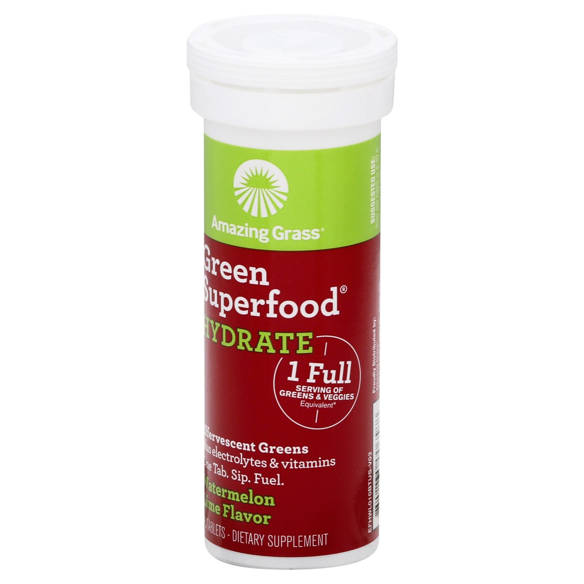 slide 3 of 9, Amazing Grass Watermelon Lime Green Superfood Hydrate Tablets, 10 ct