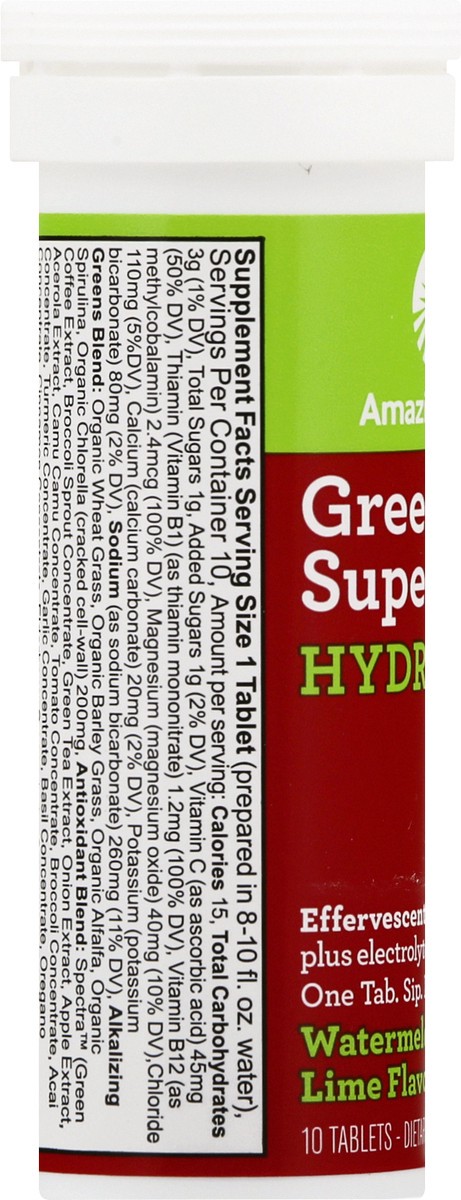 slide 7 of 9, Amazing Grass Watermelon Lime Green Superfood Hydrate Tablets, 10 ct