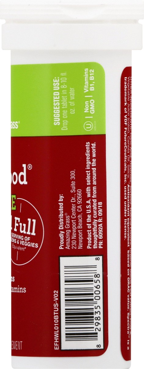 slide 8 of 9, Amazing Grass Watermelon Lime Green Superfood Hydrate Tablets, 10 ct