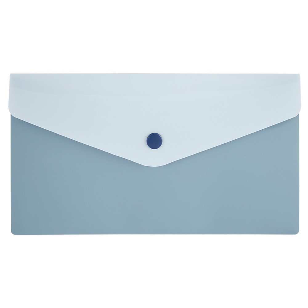 slide 1 of 1, Office Depot Poly Envelope, 5-1/2'' X 8-1/2'', Light Blue/Dark Blue, 1 ct