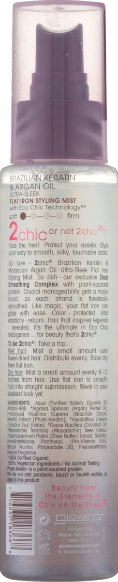 slide 2 of 3, Giovanni 2Chic Flat Iron Styling Mist, 4 fl oz