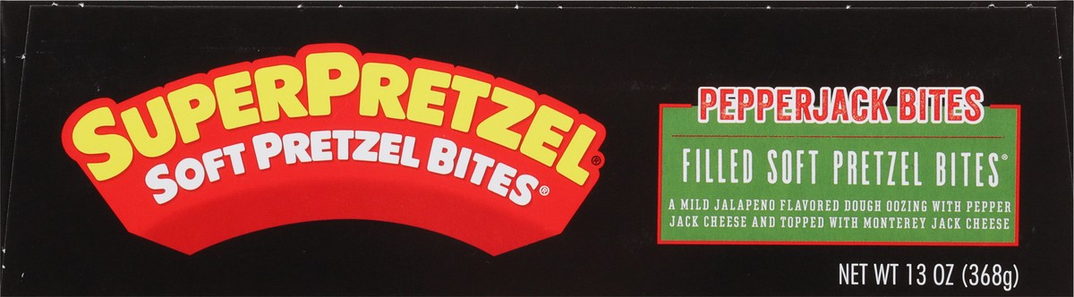 slide 3 of 11, SuperPretzel Soft Pretzel Bites, Pepperjack Bites, 13 oz