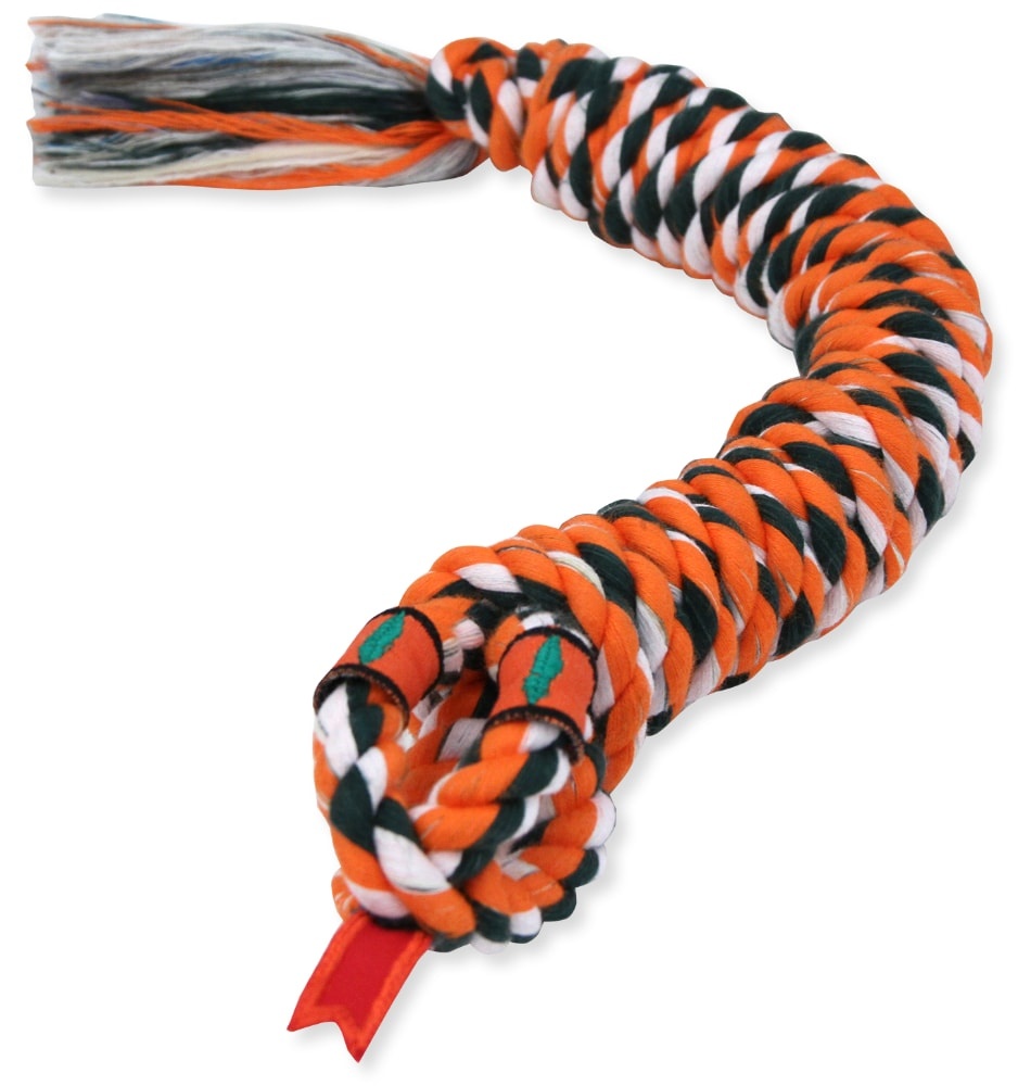 slide 1 of 1, Mammoth Small TireBiter Tire with Rope Dog Toy, 1 ct