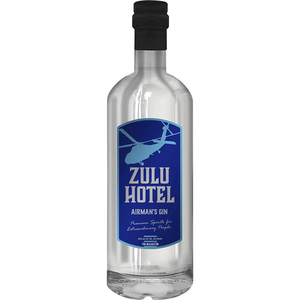 slide 1 of 1, Zulu Hotel Airman's Gin, 750 ml