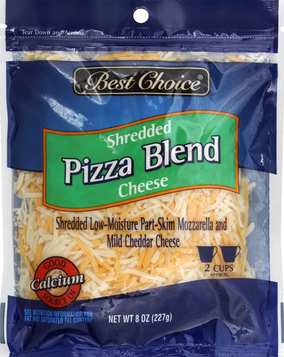 slide 2 of 3, Best Choice Shredded Cheese Pizza, 8 oz