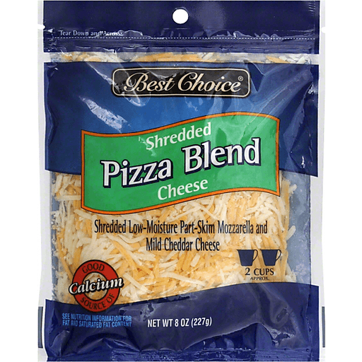 slide 1 of 3, Best Choice Shredded Cheese Pizza, 8 oz