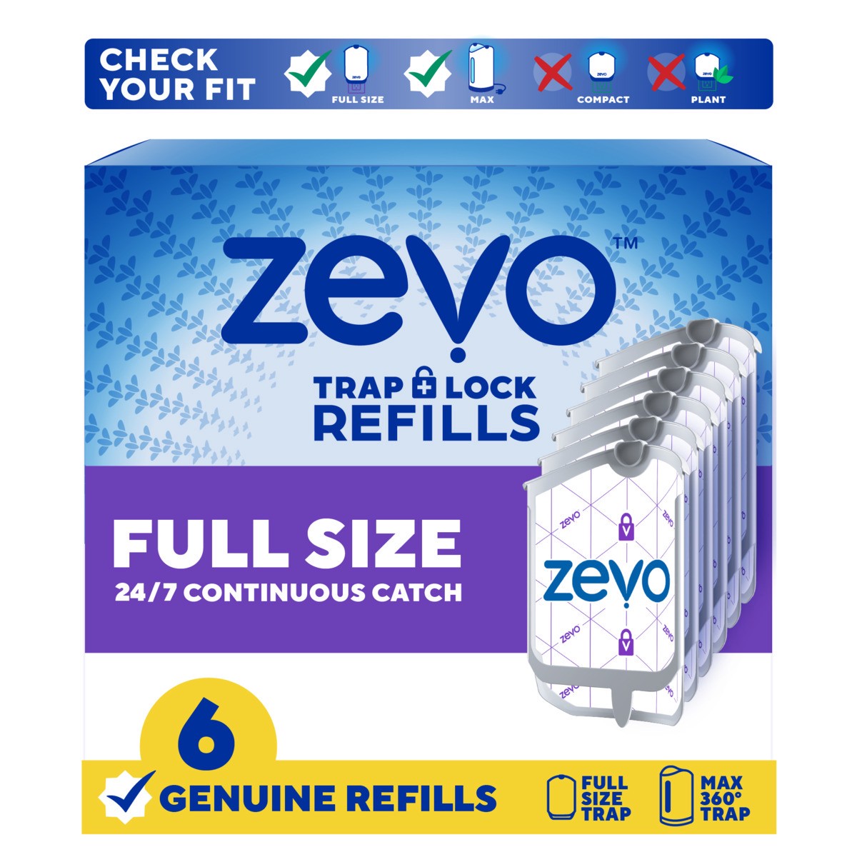 slide 1 of 10, Zevo Insect Trap Refill - 6 ct, 6 ct