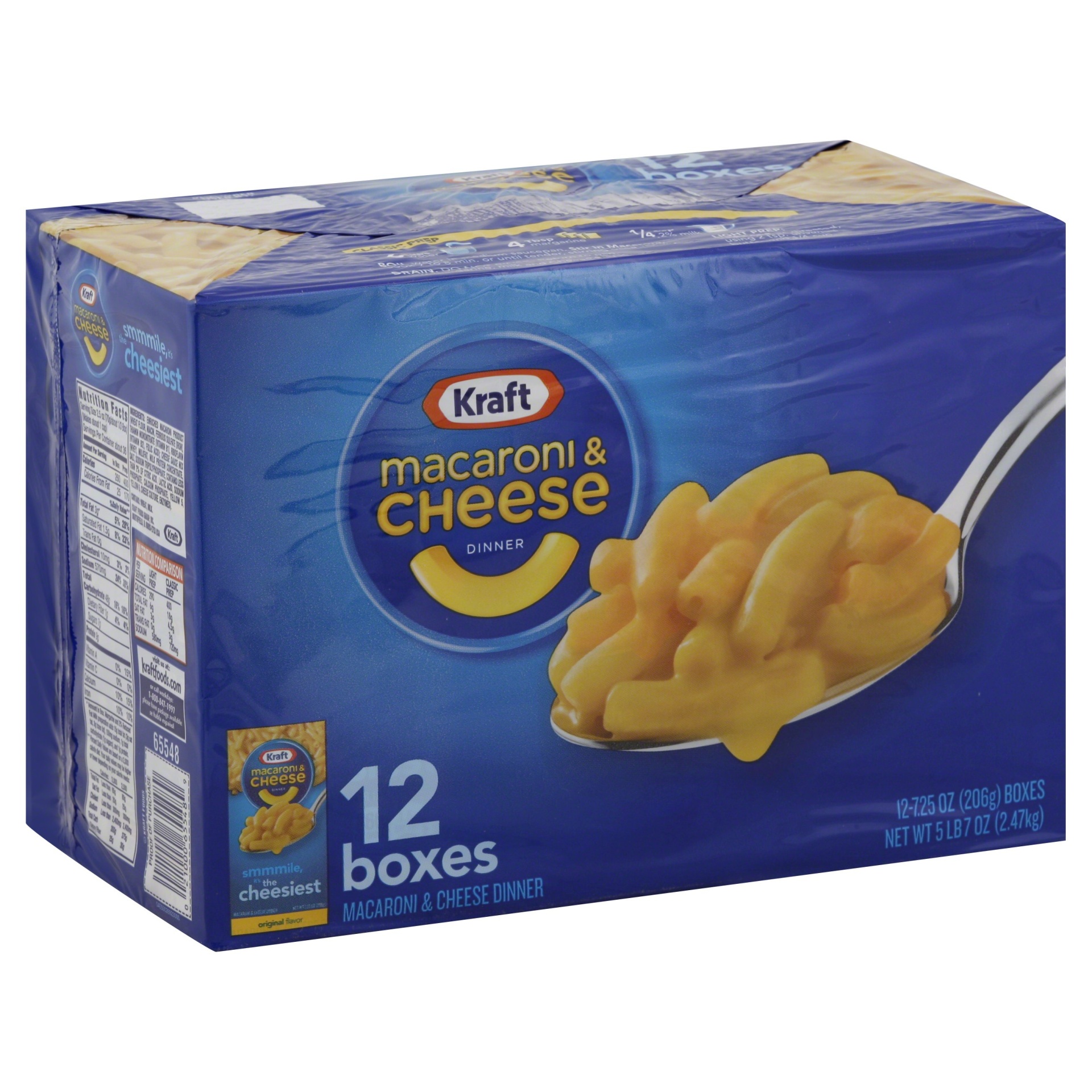 slide 1 of 8, Kraft Macaroni & Cheese Dinner 12 ea, 12 ct