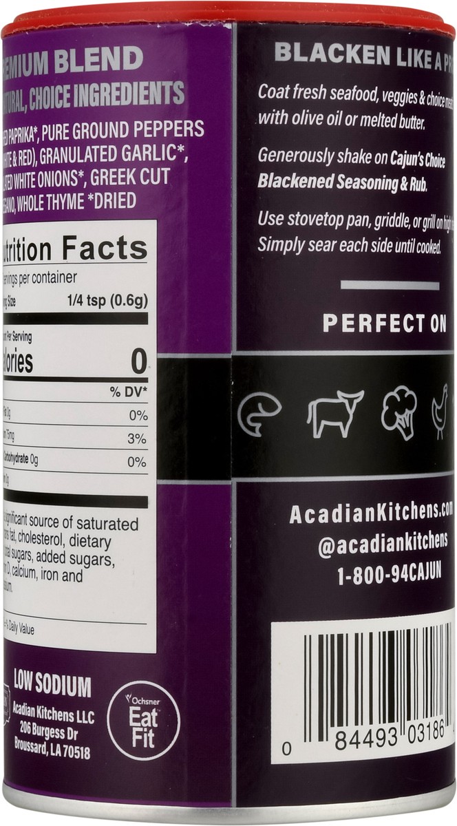 slide 5 of 9, Cajun's Choice Blackened Premium Blend Seasoning & Rub 6.5 oz, 6.5 oz