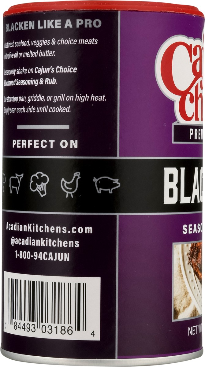 slide 9 of 9, Cajun's Choice Blackened Premium Blend Seasoning & Rub 6.5 oz, 6.5 oz