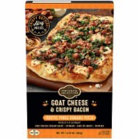 slide 1 of 1, Private Selection Goat Cheese & Crispy Bacon Rustic Pinsa Romana Pizza, 13.48 oz