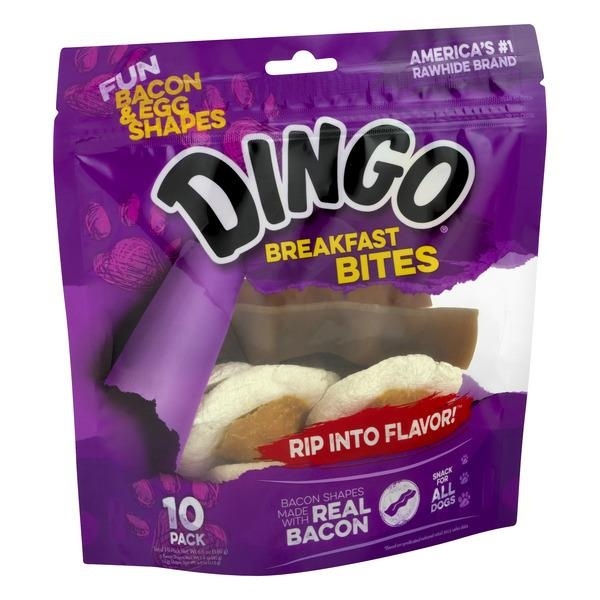 slide 1 of 1, Dingo Breakfast Bites Dog Treat, 10 ct