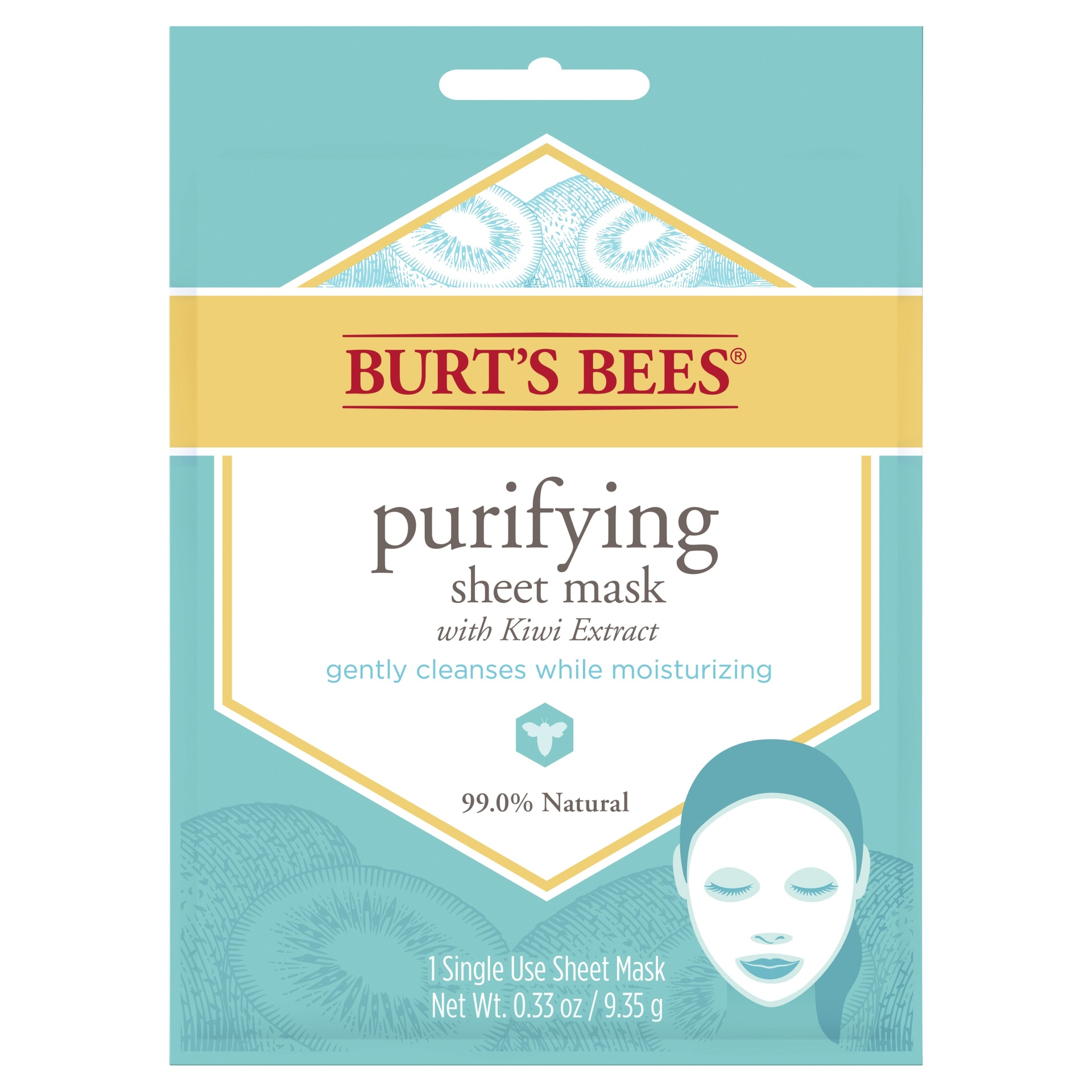 slide 1 of 2, Burt's Bees Purifying Face Sheet Mask, 1 ct