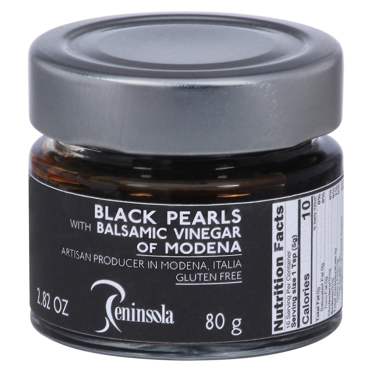 slide 9 of 9, Peninsola Black Pearls with Balsamic Vinegar of Modena 2.82 oz, 2.82 oz