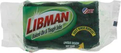 Libman Baked-On & Tough Jobs Scrub Sponges 3 ea