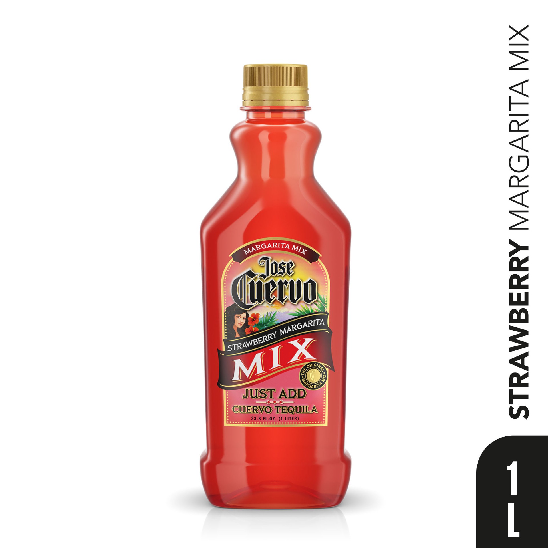 slide 1 of 1, Jose Cuervo Margarita Mix Strawberry Lime - 1 L, 1 liter