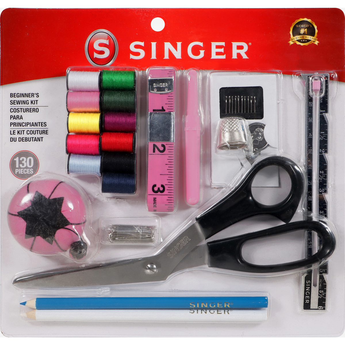 slide 1 of 3, Singer Sewing Kit - Beginners, 1 ct