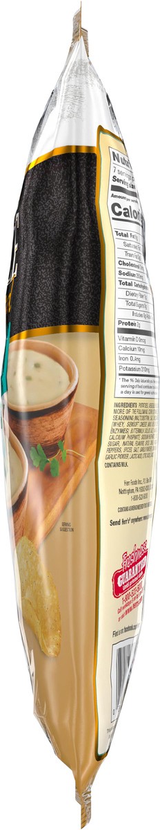 slide 4 of 7, Herr's Famous Appetizers Kettle Cooked Queso Blanco Flavored Potato Chips 7 oz, 7 oz