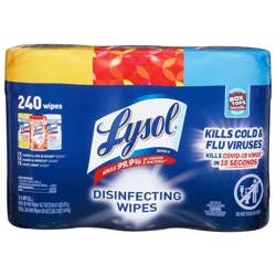 Lysol Assorted Disinfecting Wipes 3-80 Wet Wipes