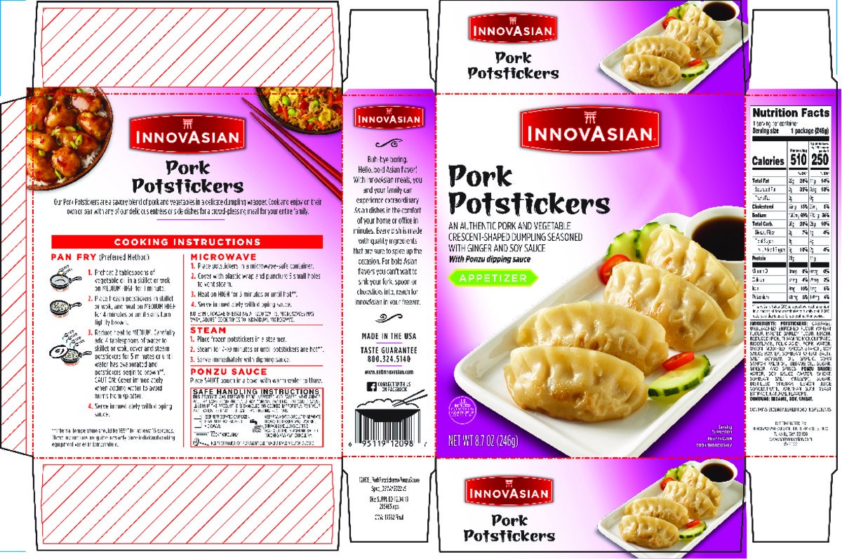 slide 15 of 15, InnovAsian Pork Potstickers with Ponzu Sauce, 8.7 oz (Frozen), 8.7 oz