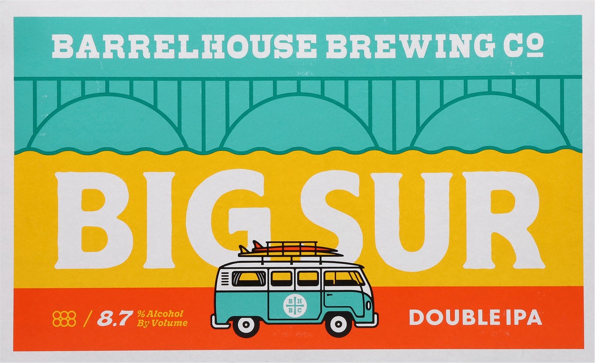slide 6 of 11, Barrel House Brewing Co. Double IPA Big Sur Beer Can 6 ea, 6 ct