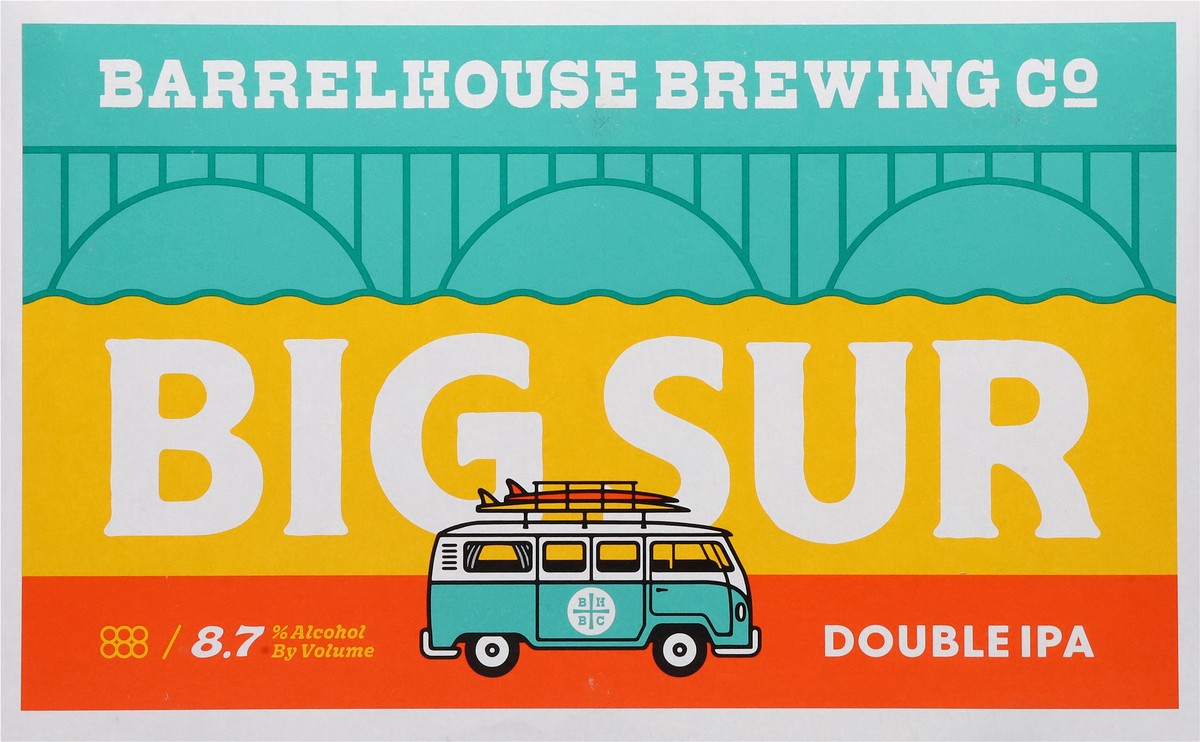 slide 2 of 11, Barrel House Brewing Co. Double IPA Big Sur Beer Can 6 ea, 6 ct