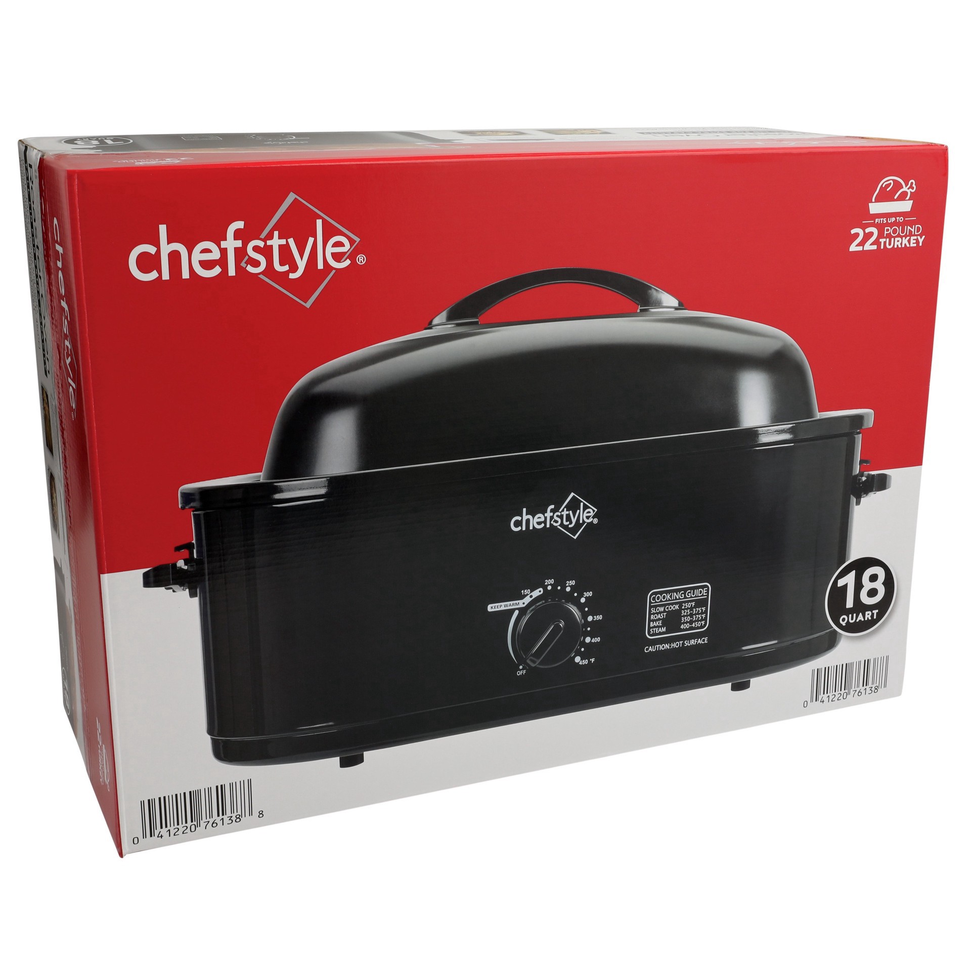 slide 1 of 1, chefstyle Roaster Oven - Black, 18 qt