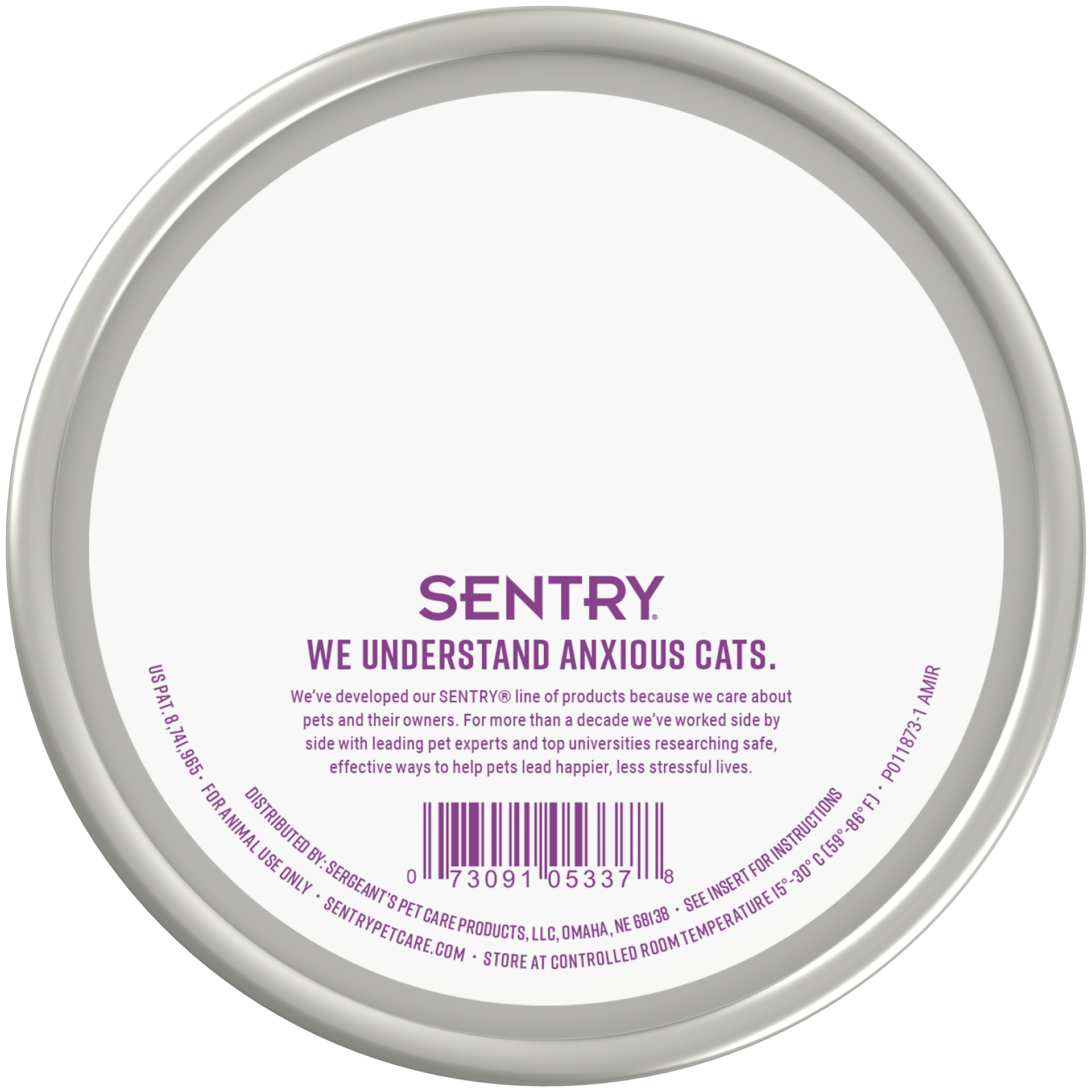 slide 2 of 2, Sentry Behavior Calming Collar Cat 1CT, 1 ct