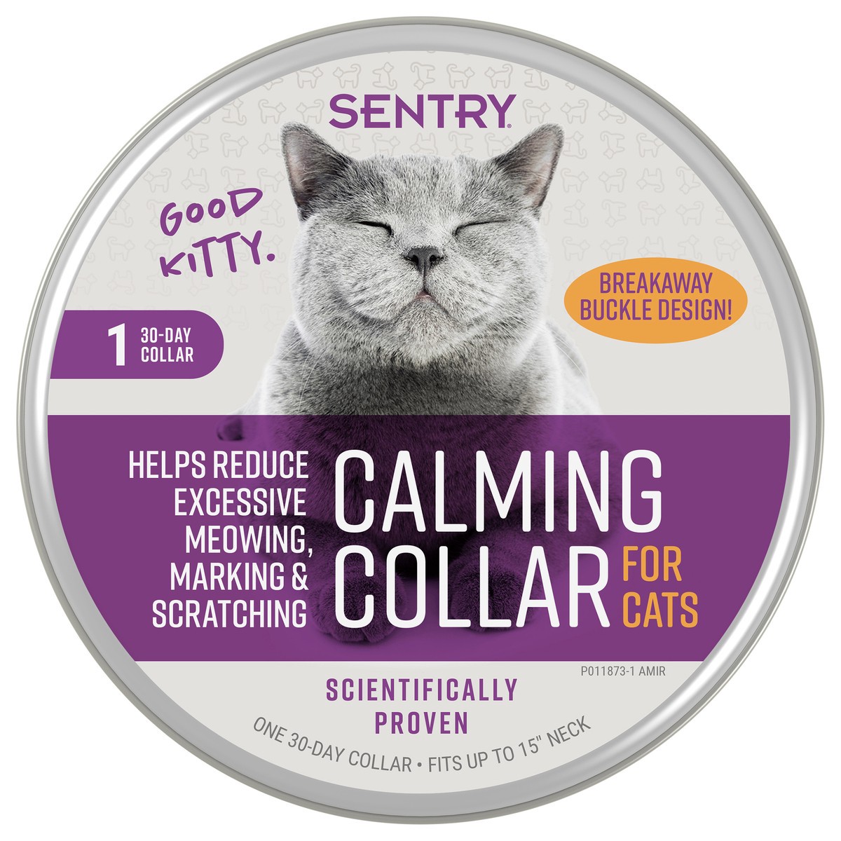 slide 1 of 2, Sentry Behavior Calming Collar Cat 1CT, 1 ct