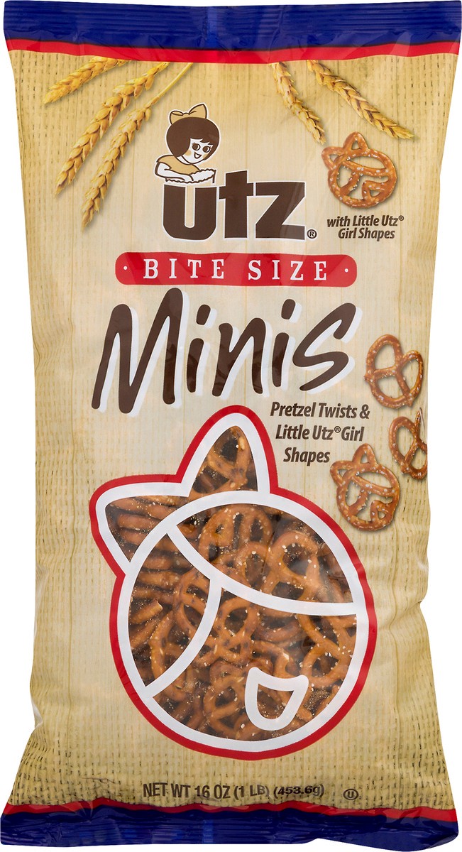 slide 5 of 10, Utz Minis Bite Size Pretzels 16 oz, 16 oz