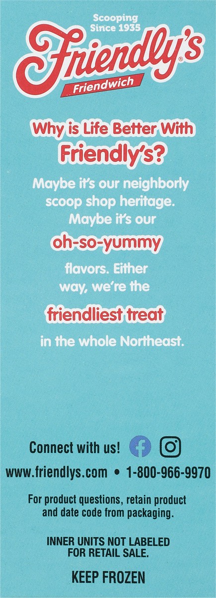 slide 8 of 9, Friendly's Friendwich - Vanilla, 6 ct