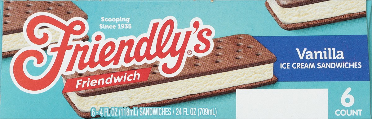 slide 9 of 9, Friendly's Friendwich - Vanilla, 6 ct