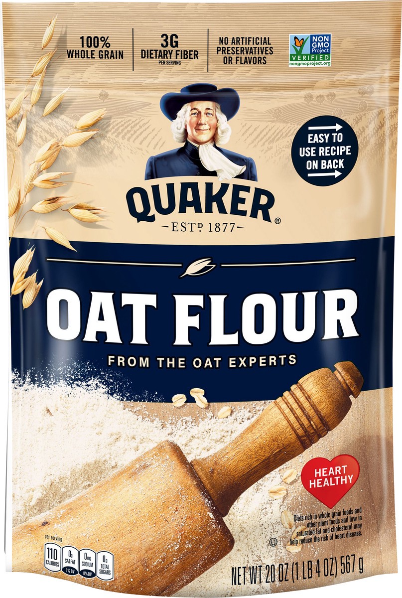 slide 2 of 4, Quaker Oat Flour, 20 oz